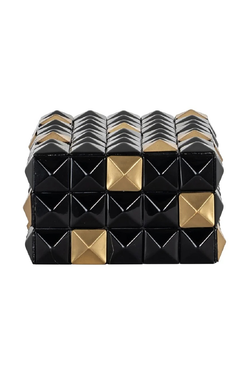 Faceted Black Storage Box | Richmond Interiors Velicia | Oroatrade.com