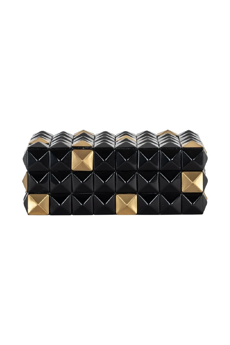 Faceted Black Storage Box | Richmond Interiors Velicia | Oroatrade.com