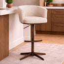 White Barrel Swivel Bar Stool | Richmond Interiors Cheyenne