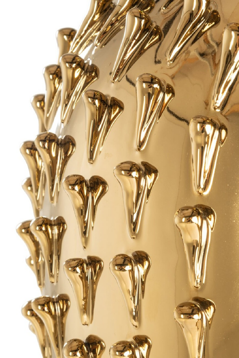 Gold Stoneware Vase | Richmond Interiors Dania | Oroatrade.com