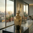 Gold Stoneware Vase | Richmond Interiors Dania