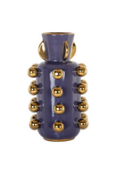 Black Stoneware Studded Vase | Richmond Interiors Zalia | Oroatrade.com