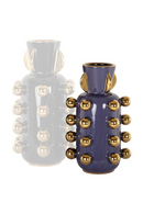 Black Stoneware Studded Vase | Richmond Interiors Zalia | Oroatrade.com