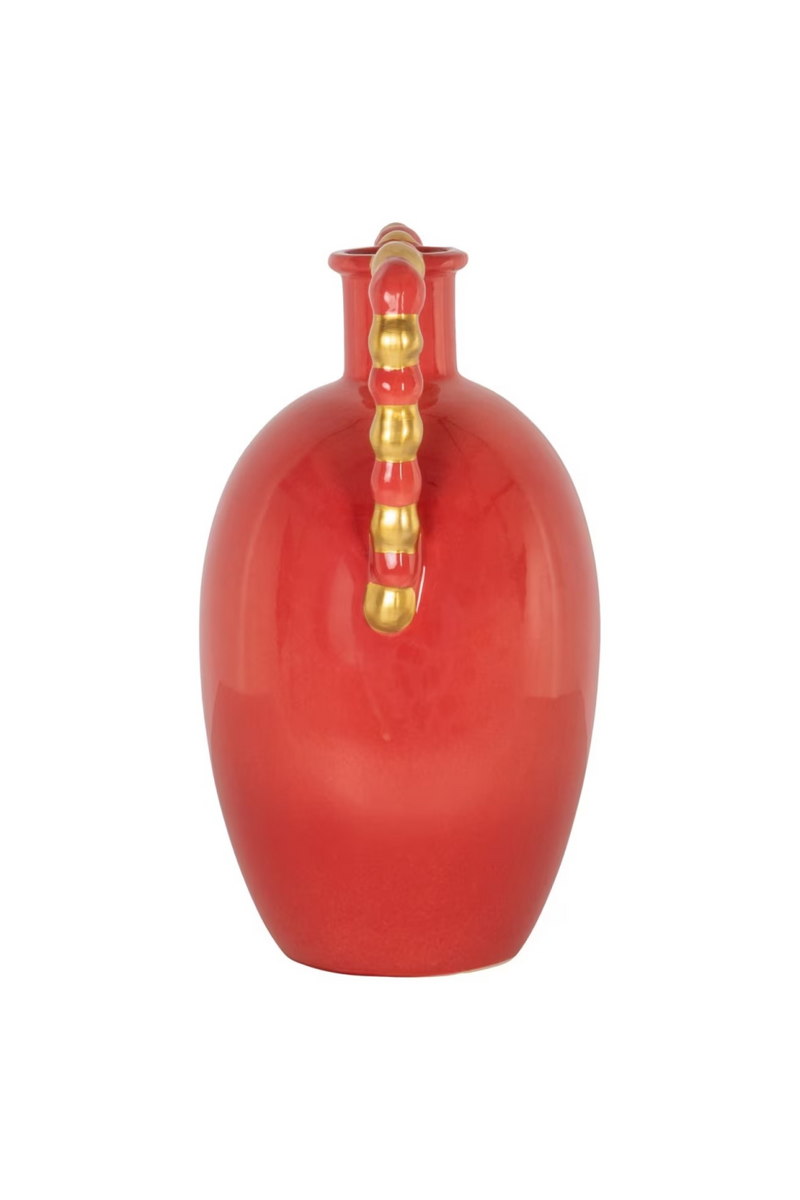 Orange Stoneware Vase | Richmond Interiors Davita | Oroatrade.com