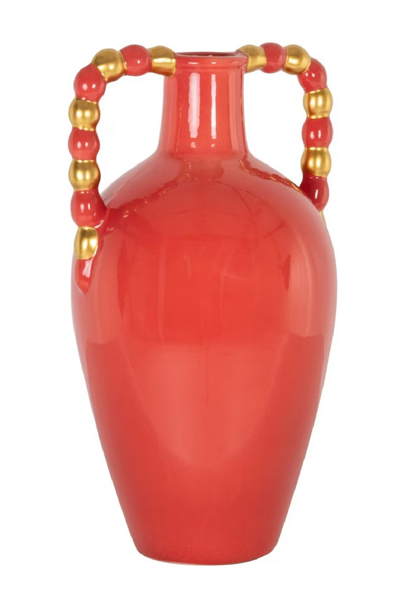 Orange Stoneware Vase | Richmond Interiors Davita | Oroatrade.com