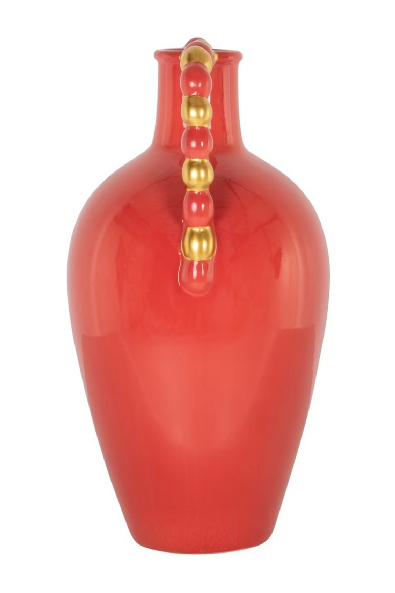 Orange Stoneware Vase | Richmond Interiors Davita | Oroatrade.com