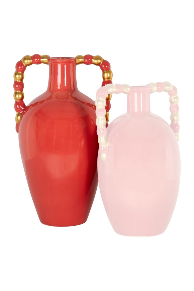 Orange Stoneware Vase | Richmond Interiors Davita | Oroatrade.com