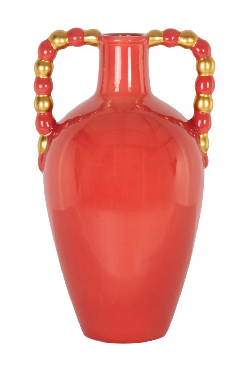 Orange Stoneware Vase | Richmond Interiors Davita | Oroatrade.com