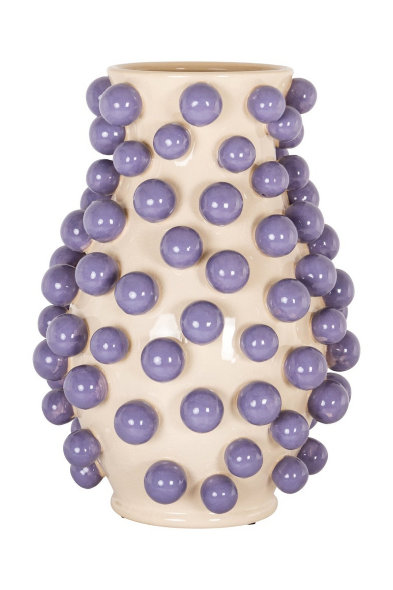 Cream Stonewared Dotted Vase | Richmond Interiors Dotty | Oroatrade.com