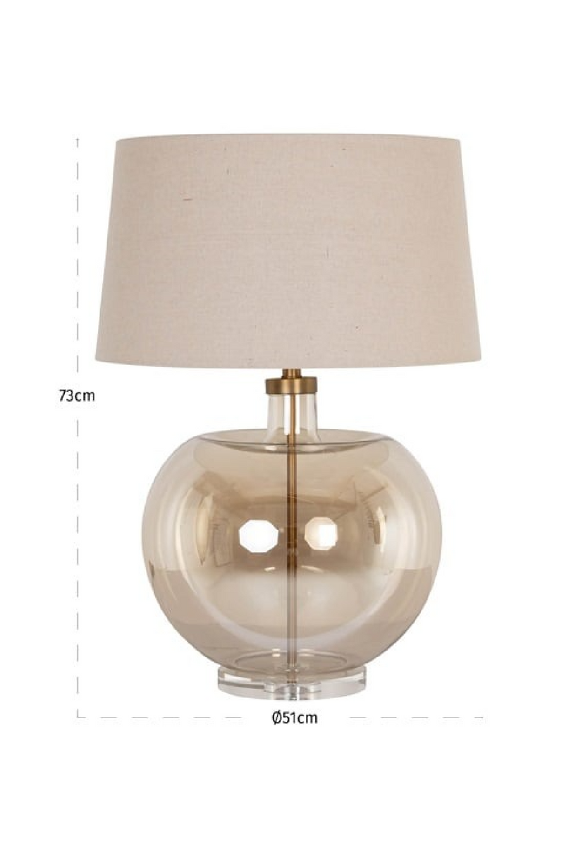 Amber Glass Table Lamp | Richmond Interiors Jazzy | Oroatrade.com
