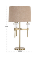 Brushed Gold Table Lamp | Richmond Interiors Josie | Oroatrade.com