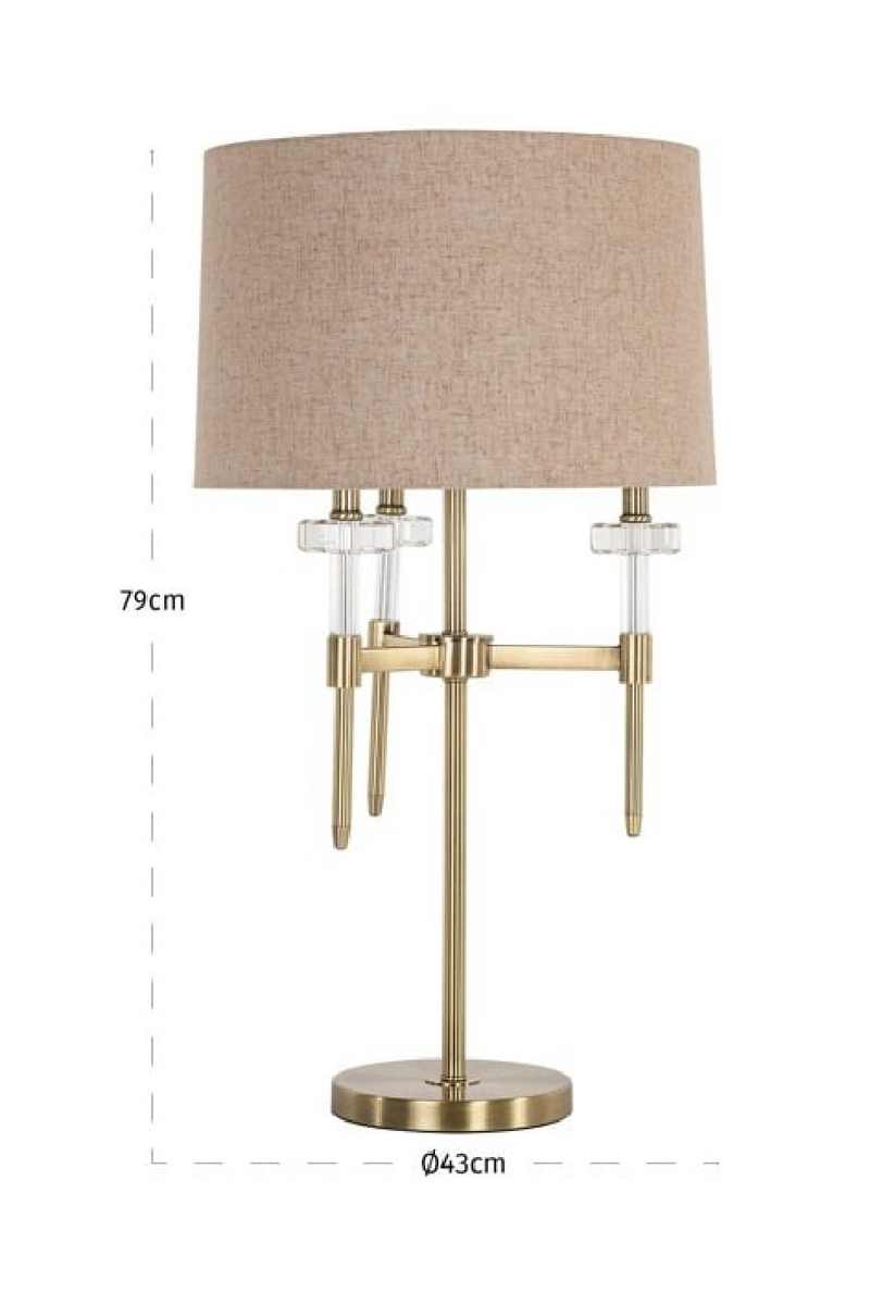 Brushed Gold Table Lamp | Richmond Interiors Josie | Oroatrade.com