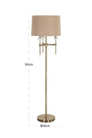 Brushed Gold Floor Lamp | Richmond Interiors Josie | Oroatrade.com