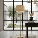 Brushed Gold Floor Lamp | Richmond Interiors Josie