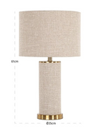 Beige Linen Table Lamp | Richmond Interiors Joline | Oroatrade.com