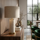 Beige Linen Table Lamp | Richmond Interiors Joline