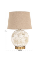 White Shell Table Lamp | Richmond Interiors Jamie | Oroatrade.com