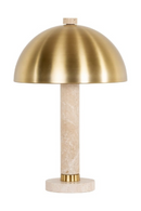 Brushed Gold Dome Table Lamp | Richmond Interiors Jara | Oroatrade.com