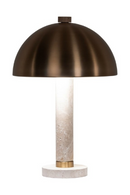 Brushed Gold Dome Table Lamp | Richmond Interiors Jara | Oroatrade.com