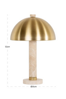 Brushed Gold Dome Table Lamp | Richmond Interiors Jara | Oroatrade.com