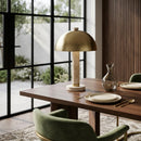 Brushed Gold Dome Table Lamp | Richmond Interiors Jara