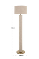 Beige Linen Floor Lamp | Richmond Interiors Joline | Oroatrade.com