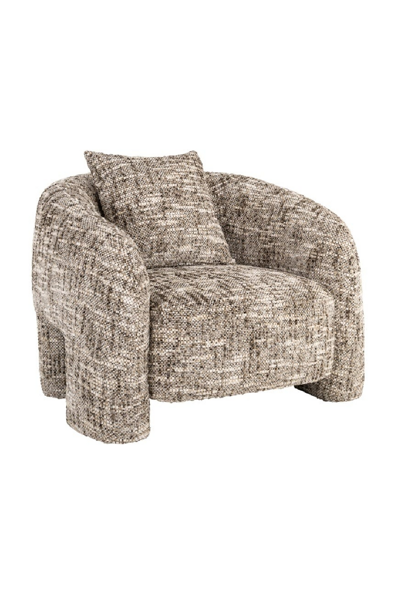 Brown Curved Back Lounge Chair | Richmond Interiors Tuscany | Oroatrade.com