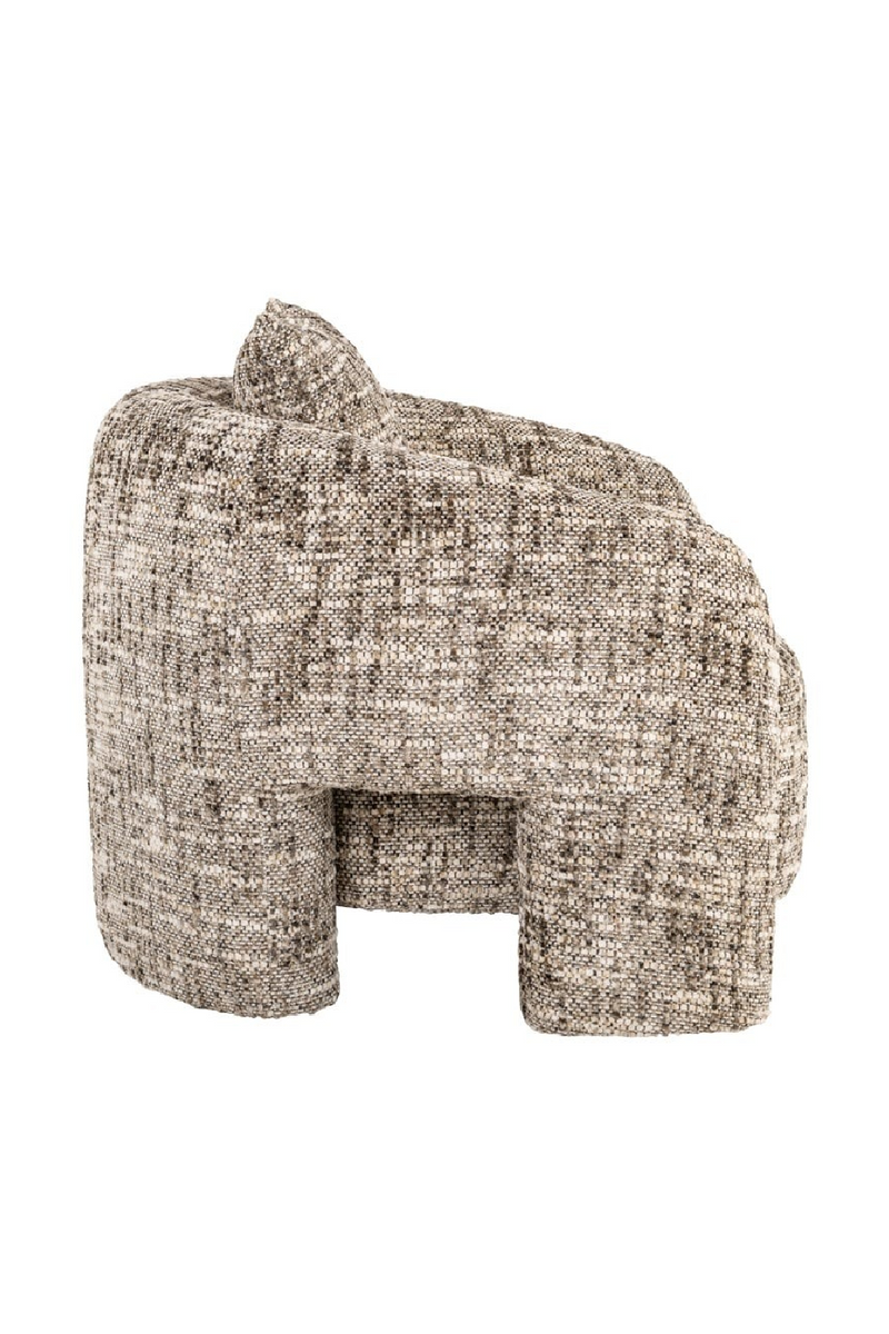 Brown Curved Back Lounge Chair | Richmond Interiors Tuscany | Oroatrade.com