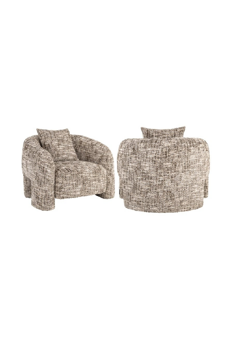 Brown Curved Back Lounge Chair | Richmond Interiors Tuscany | Oroatrade.com