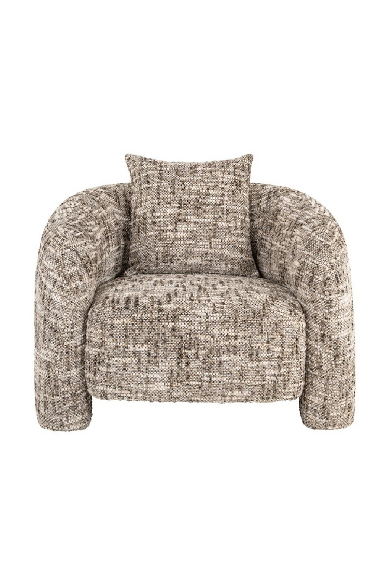 Brown Curved Back Lounge Chair | Richmond Interiors Tuscany | Oroatrade.com