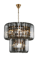 Smoked Glass Chandelier | Richmond Interiors Bryon | Oroatrade.com