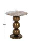 Beige Marble End Table | Richmond Interiors Barley | Oroatrade.com