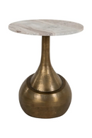 Brushed Gold Base End Table | Richmond Interiors Sia | Oroatrade.com