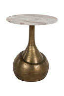 Brushed Gold Base End Table | Richmond Interiors Sia | Oroatrade.com