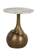 Brushed Gold Base End Table | Richmond Interiors Sia | Oroatrade.com