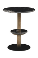 Black Marble Tops End Table | Richmond Interiors Tibby | Oroatrade.com