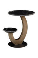 Black Marble Tops End Table | Richmond Interiors Tibby | Oroatrade.com