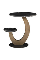Black Marble Tops End Table | Richmond Interiors Tibby | Oroatrade.com