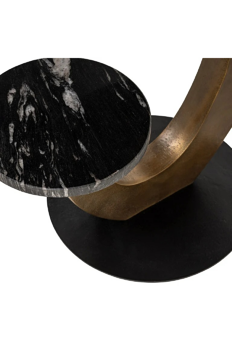 Black Marble Tops End Table | OROA Tibby | Oroatrade.com
