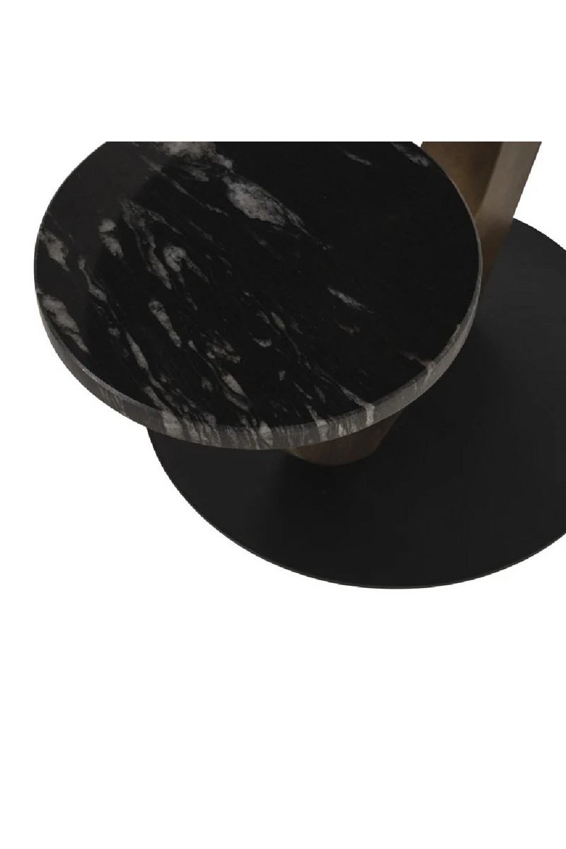 Black Marble Tops End Table | OROA Tibby | Oroatrade.com