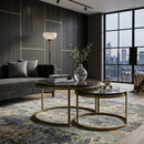 Cast Glass Nested Coffee Tables (2) | Richmond Interiors Cleo