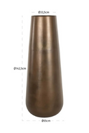 Antique Brass Vase | Richmond Interiors Kenza | Oroatrade.com