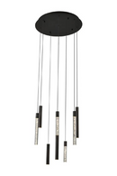 8 Tubular Lamps Chandelier | Richmond Interiors Oxley | Oroatrade.com