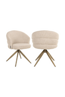 Cream Upholstered Swivel Chair | Richmond Interiors Zendaya | Oroatrade.com