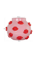 Lips Embossed Pink Vase | Richmond Interiors Loth | Oroatrade.com