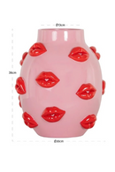 Lips Embossed Pink Vase | Richmond Interiors Loth | Oroatrade.com