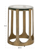 Gold Framed End Table | Richmond Interiors Rixo | Oroatrade.com