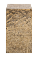 Gold Aluminum End Table | Richmond Interiors Novan | Oroatrade.com