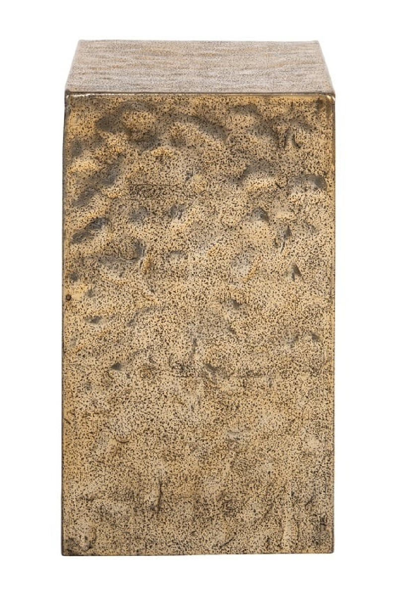 Gold Aluminum End Table | Richmond Interiors Novan | Oroatrade.com