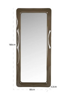 Brown Floor Mirror | Richmond Interiors Dani | Oroatrade.com